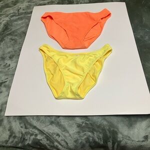 Vibrant Orange and Yellow Bikini Bottoms